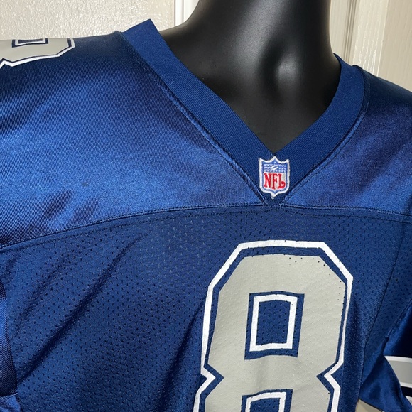 Troy Aikman Dallas Cowboys NFL Russell Athletic Vintage Jersey Blue Silver - Picture 8 of 11
